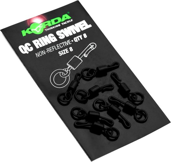 Foto: Korda quick change ringswivel maat 11 mat zwart