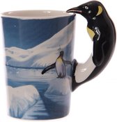 Beker met pinguin handvat-