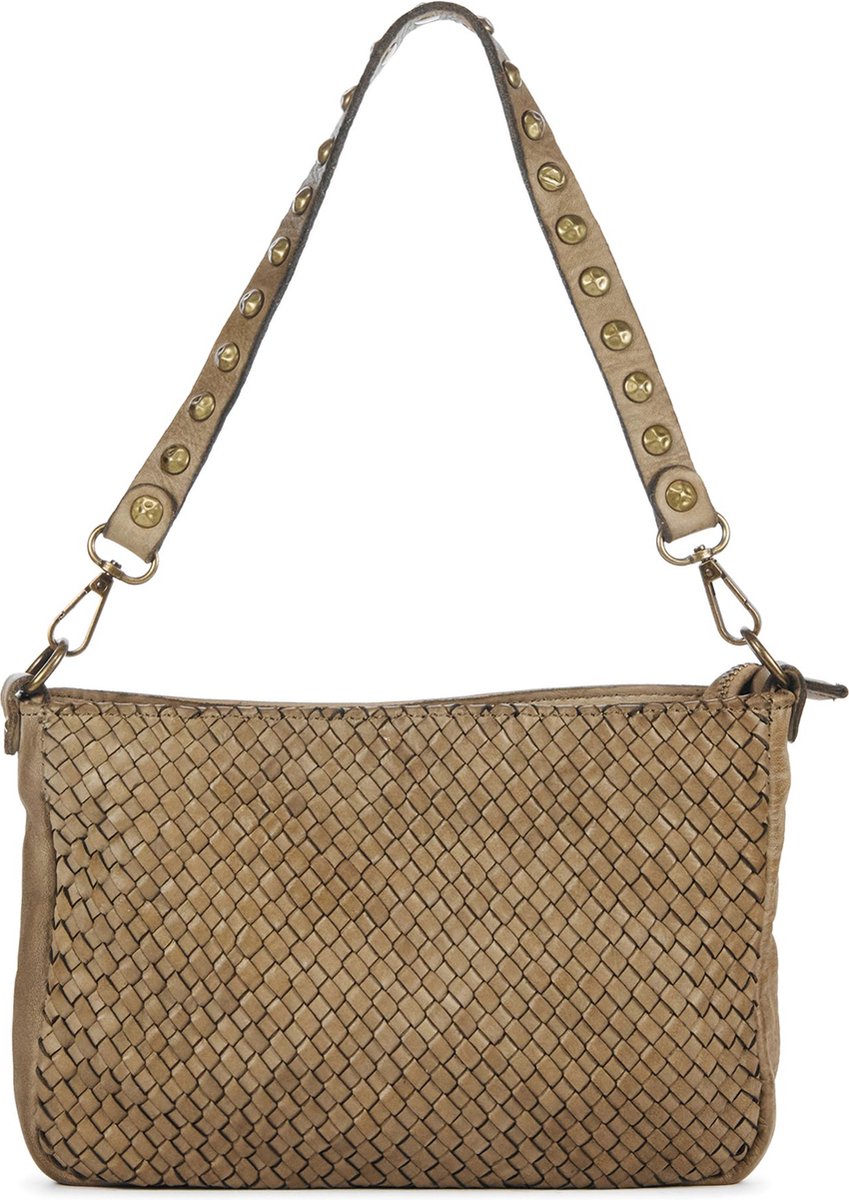 Tas roos leer taupe main image 1