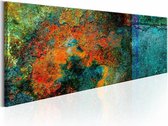 Schilderij - Metaal Kaleidoscope  , multi kleur