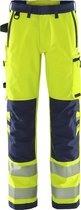 Fristads High vis Green broek klasse 2 2645 GSTP - Hi-Vis geel/marineblauw - C50