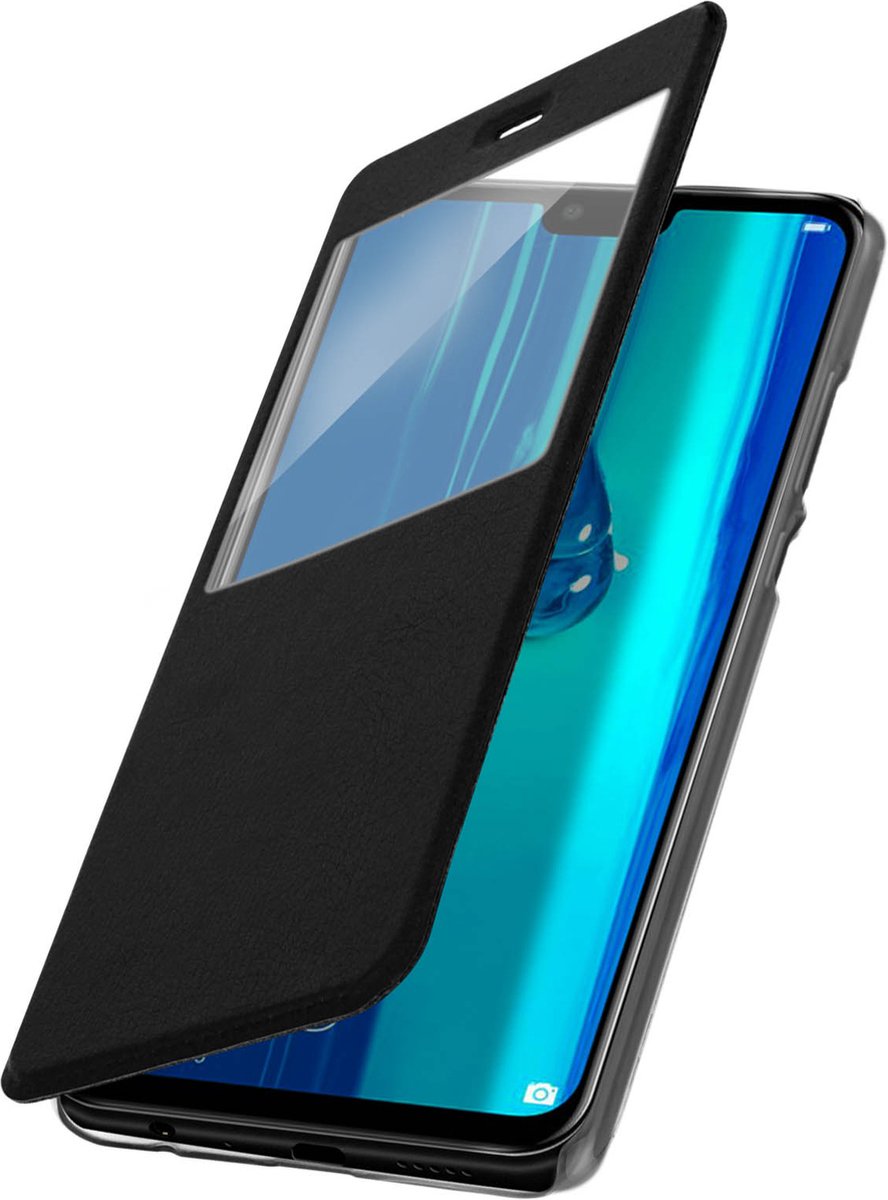 Geschikt voor Huawei Y9 2019 Case Window Time Display Video-ondersteuning zwart