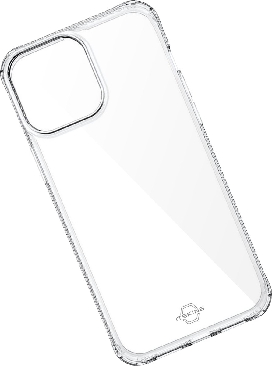 Itskins, Hoesje Geschikt voor Apple iPhone 13 Pro Max Schokbestendig 2 m Ultradun Antimicrobieel, Transparant