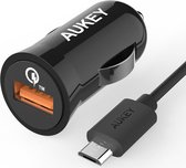 Aukey CC-T5 Quick Charge 2.0 Autolader 2.4A Zwart