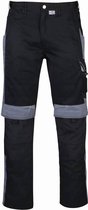 Werkbroek, kleur zwart/grijs, maat 56