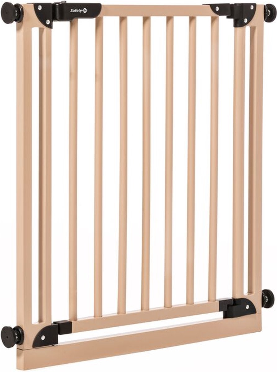 Safety 1st Essential Wooden Gate - Veiligheidshek voor kinderen - Traphekje - 73 t/m 80 cm - Uitbreidbaar - Safety 1st