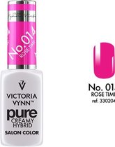 VICTORIA VYNN™ Gel Nagellak - Gel Polish - Pure Creamy Hybrid  - 8 ml - Rose Time  - 014 - Fuchsia