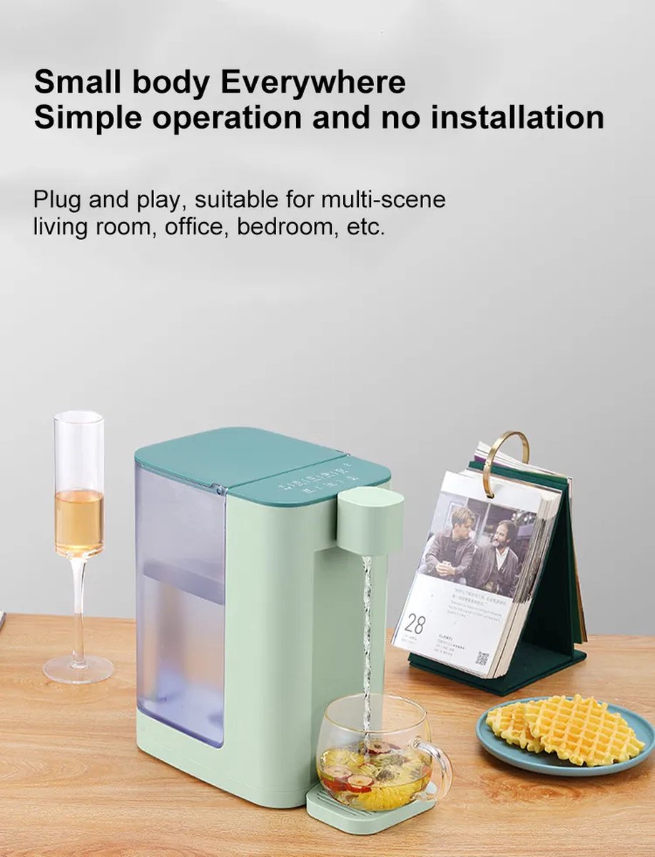 Looki Heetwaterdispenser 3.0L - 2600W - Touch Display - Melkfunctie