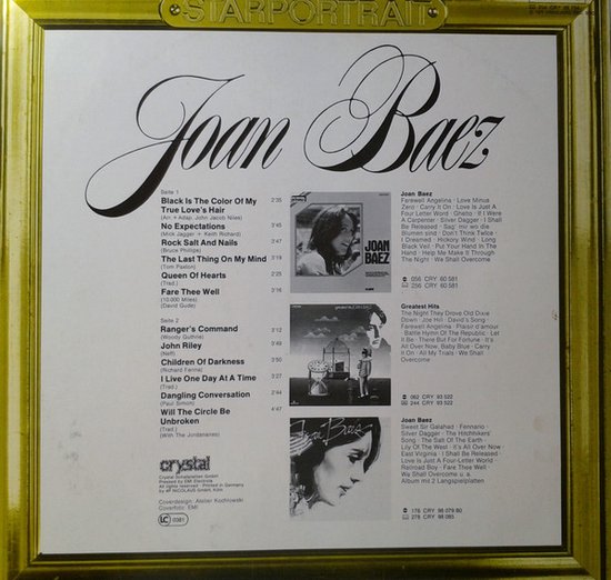 Starportrait (LP), Joan Baez Muziek