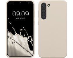 kwmobile telefoonhoesje geschikt voor Samsung Galaxy S23 Plus - Hoesje met siliconen coating - Smartphone case in mat crème