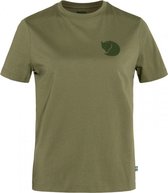 FJALLRAVEN Fox boxy logo tw - vert - T-shirt femme - S