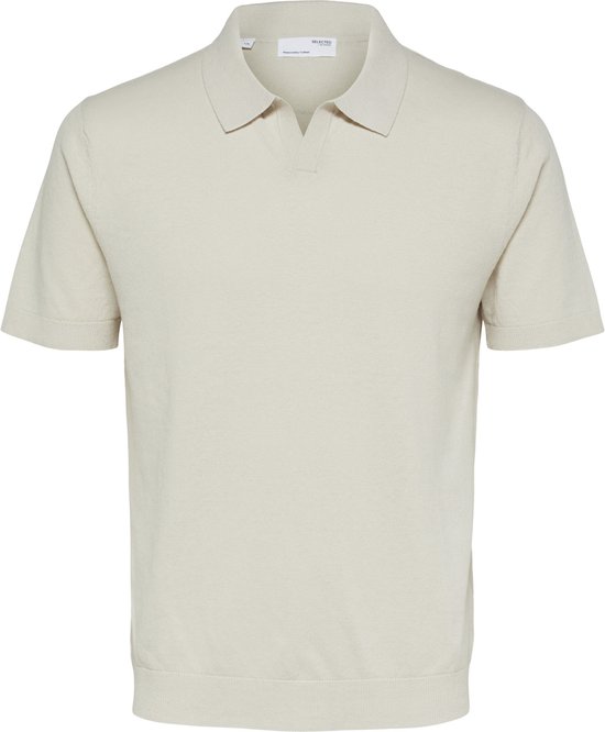 SELECTED HOMME SLHLAKE LINEN SS POLO B Pull pour homme - Taille L