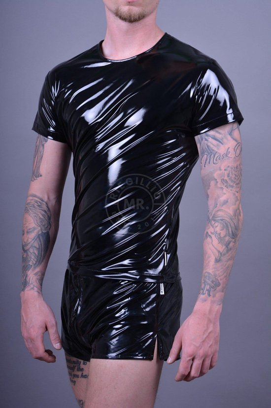 PVC tshirt Men Size L / Black