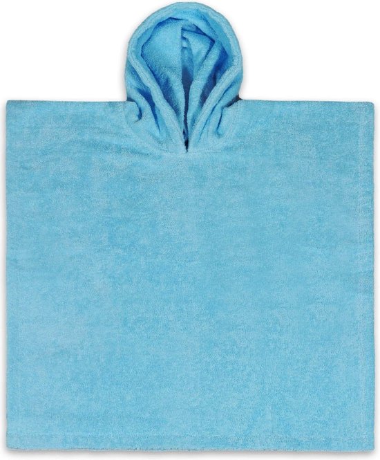 Poncho de bain Funnies Blauw | 1 à 4 ans | 55x55 cm | Taille L | Tissu éponge | Pour les enfants | 100% coton |