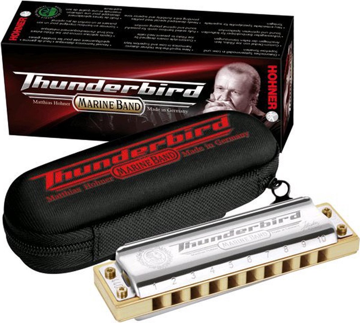 Hohner Thunderbird Marine Band Low Eb mondharmonica