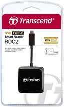 Lecteur de carte mémoire Transcend RDC2 Noir USB 2.0 Type-C