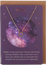 Quelque chose de différent Star Signe astrologique Taurus Avec carte Couleur or