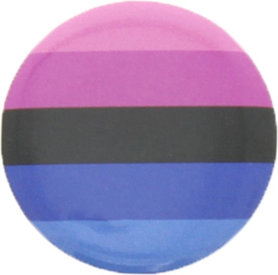 Zac's Alter Ego - Badge/bouton drapeau de l'égalité omnisexuelle - Multicolore