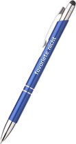 Akyol - favoriete nicht pen - blauw - gegraveerd - Pennen nicht - familie - pen met tekst cadeau - nicht cadeautje - verjaardag cadeau - bedankje - familie cadeau - met soft touch