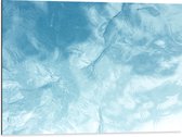 Dibond - Kalme Golfjes in het Water - 80x60 cm Foto op Aluminium (Wanddecoratie van metaal)