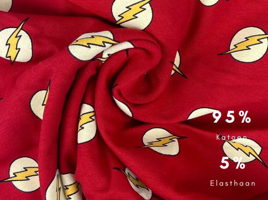 Caleçon - SQOTTON® - Lightning - Rouge - Taille XXL