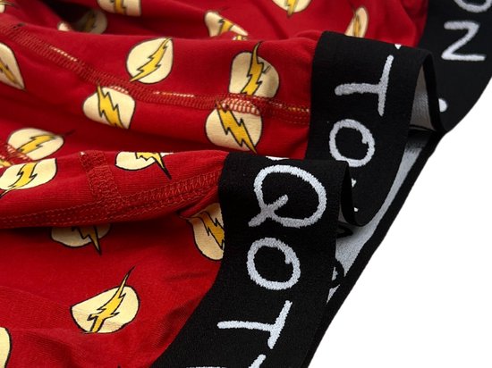 Caleçon - SQOTTON® - Lightning - Rouge - Taille XXL