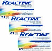 Reactine Allergietabletten Cetirizine 10 mg - 3 x 11 tabletten