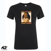 Klere-Zooi - Just a Girl Who Loves Anime - Dames T-Shirt - L