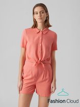 Vero Moda My Milo Ss Shirt Georgia Peach ROOD S