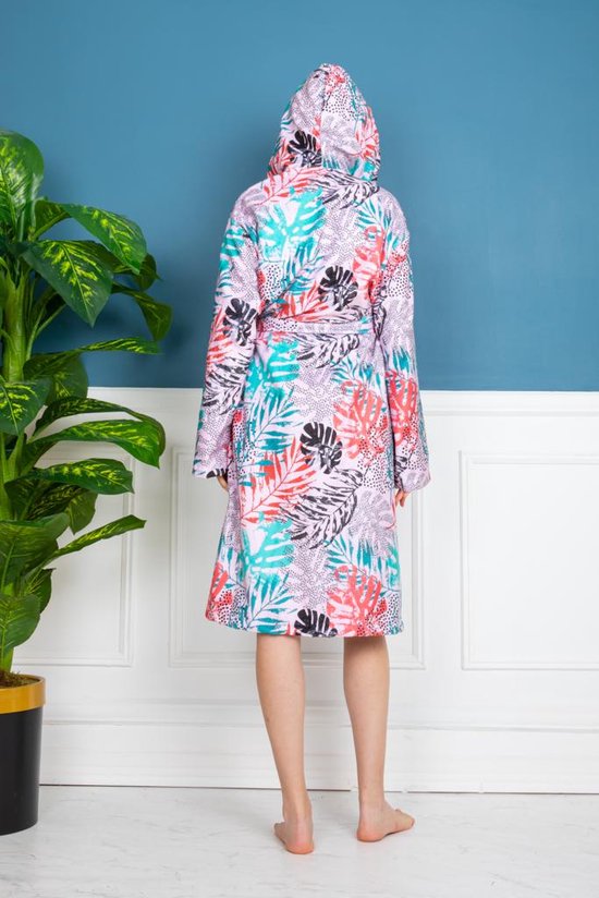 Lubna Home Peignoir Triga SM Peignoir Triga en Katoen Badjas SM