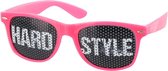 HARDSTYLE Bril - HARDSTYLE Zonnebril - Bril met Tekst - Pinhole Zonnebril - Sticker Bril - Roze