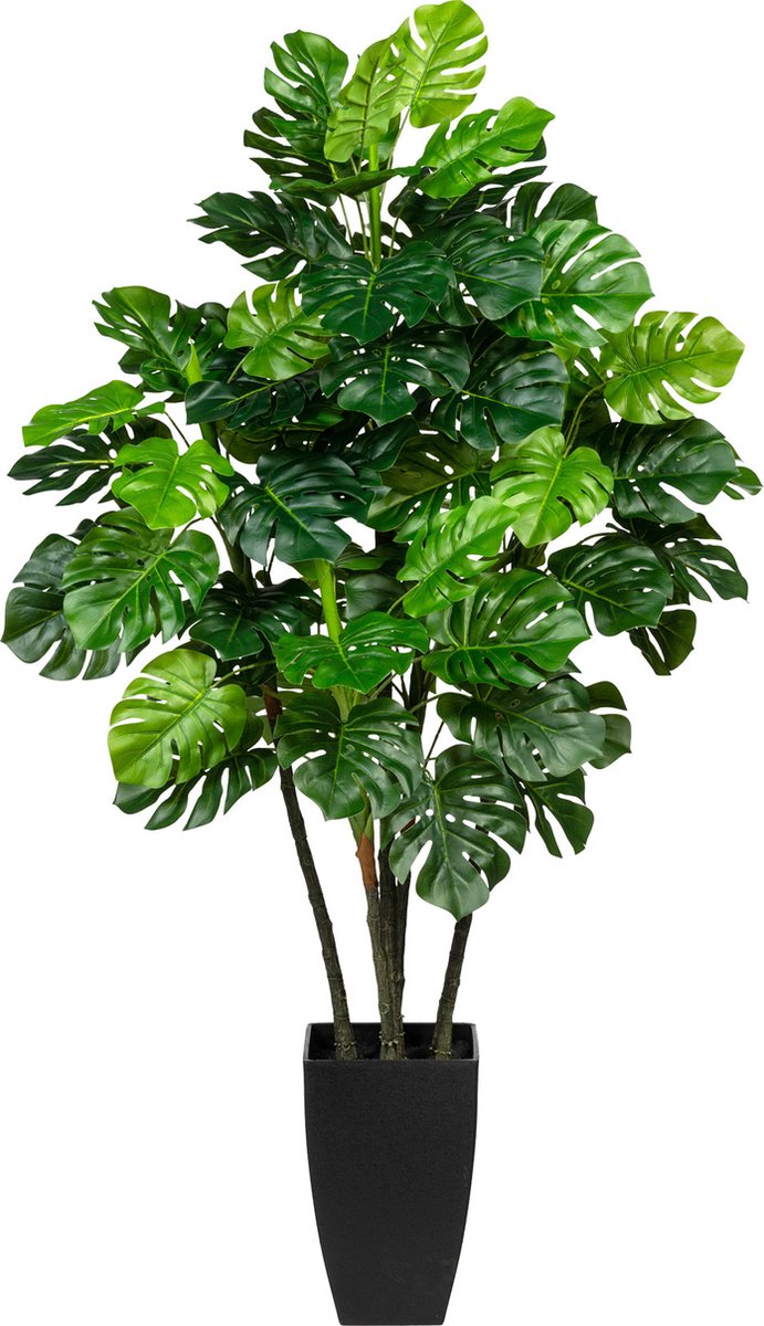 Kopu Kunstplant Split Philodendron 105 cm - Extra vol met 42 bladeren Groen