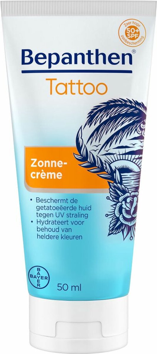 Goedkoopste 2x Bepanthen Tattoo Zonnecrème 50 ml