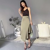 GRECERELLE Lange zomerrok voor dames, elegant, met zakken, boho-rok, A