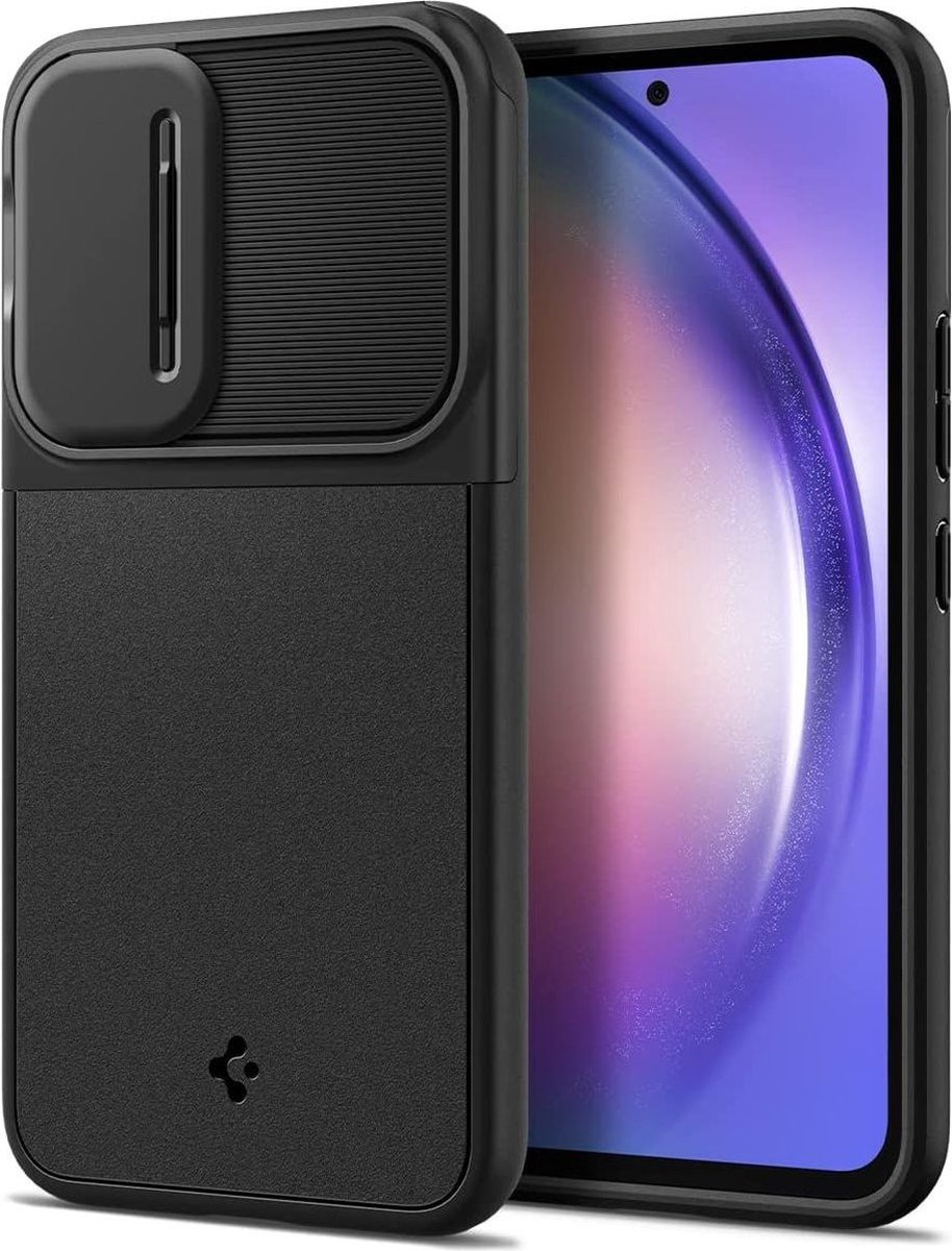 Spigen Optik Armor Samsung Galaxy A54 Hoesje Camera Slider Zwart