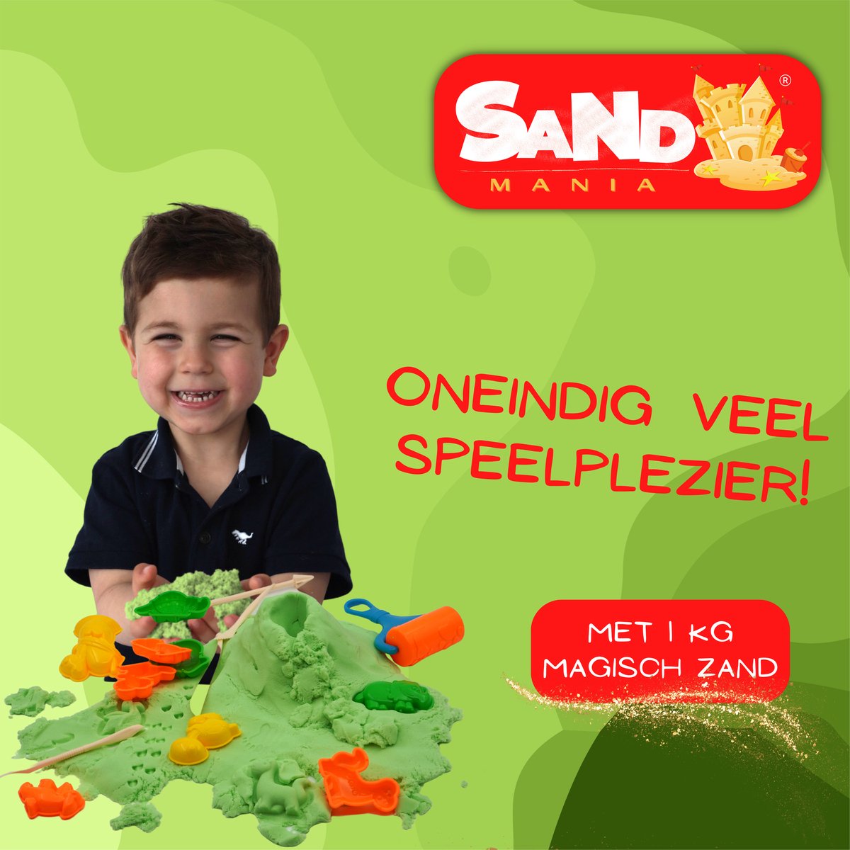 Sensorisch pakket - kinetisch zand Pasen