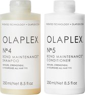 Bol.com Olaplex Duo Pack No. 4 + No. 5 Shampoo en Conditioner - Haarverzorging geschenkset - 2x 250 ml aanbieding
