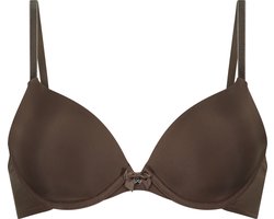 Hunkemöller Dames Lingerie Voorgevormde beugel bh Plunge - Bruin - maat B75
