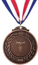 Akyol - dank je wel medaille bronskleuring - Liefde - iemand die je graag wilt bedanken - leuk kado voor iemand die je wilt bedanken om te geven