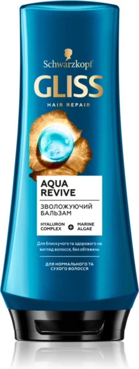 Gliss Aqua Revive Conditioner - 3 x 200 ml - Voordeelverpakking