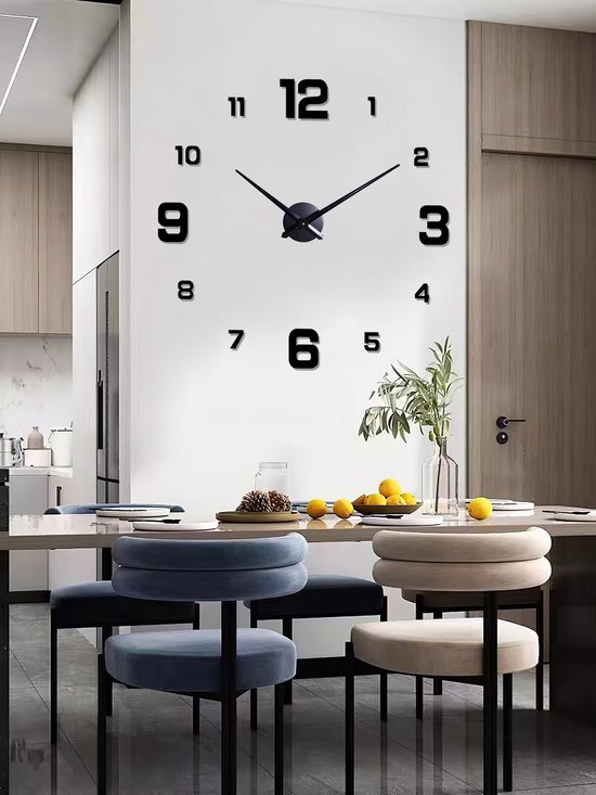 Hot Unieke Acryl Klok Creatieve Grote 3D DIY Wandklok Moderne Wall Art Home Decorations kopen vanaf een prijs van 15