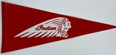 Indian Motorcycles - Rouge - Moteurs- - Motos - Fanion - Américain - Fanion de sport - Fanion - Drapeau - Fanion - 31*72 cm