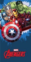 Marvel Avengers Strandlaken Blue - 70 x 140 cm - Katoen