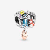Charme pour Bracelet Pandora | Disney | Point de Lilo | Ohana | Charme suspendu Charm | Argent véritable | 925 | Zircone | Émail | Multicolore | Bracelet Perle | cadeau de Noël | Cadeau de Sinterklaas