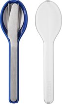 Mepal - Ellipse bestekset 3-delig - Mes, vork en lepel - RVS - Vivid blue