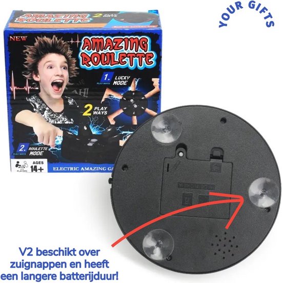 Thumbnail van een extra afbeelding van het spel Shock roulette | elektrische schok roulette | Shocking Roulette | Leugendetector | Elektrische Schok | Shotspel | Bierspel | Drankspel | Partygame | Shot Roulette