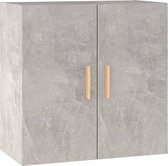 vidaXL - Wandkast - 60x30x60 - cm - bewerkt - hout - betongrijs