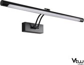 Spiegellamp - Spiegel Verlichting LED - Lamp Spiegel - Spiegelverlichting - Badkamer - Mat Zwart - 55 cm