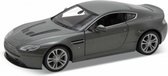 Voiture miniature Welly - Aston Martin V12 Vantage 2010 - gris argent - 18 x 7 x 5 cm
