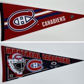 USArticlesEU - Montreal Canadiens - Canada - NHL - Vaantje - Ijshockey - Hockey - Ice Hockey - Sportvaantje - Pennant - Wimpel - Vlag - 31 x 72 cm - Goalie Design Canadiens